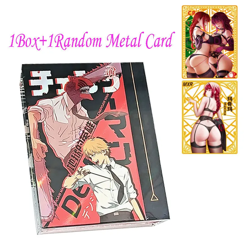 

Bargain Price Chainsaw Man Booster Box Japanese Anime Figure Game Play Trading Game Makima Power TCG Collection Card