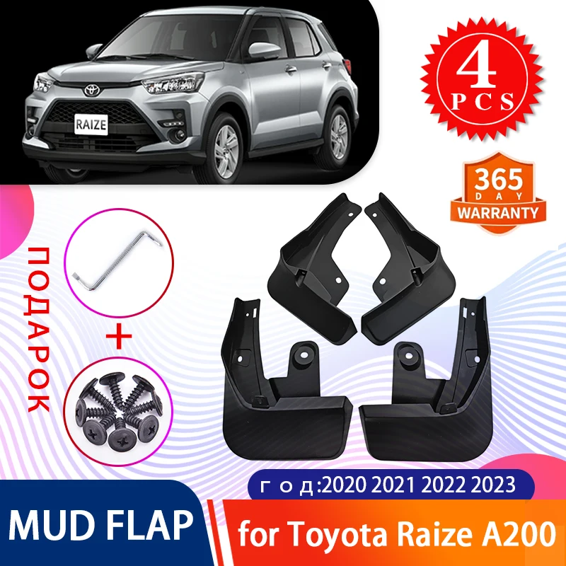 

for Toyota Raize 2022 2021 2020 2023 Daihatsu Rocky A200 A250 A270 Parts Perodua Ativa Mud Flaps Mudguards Splash Guards Fender