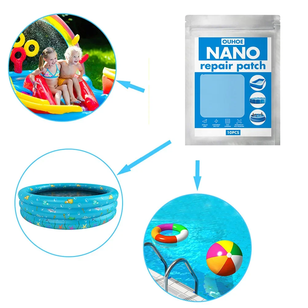 Pool Inflatable Toy Adhesive Repair Tape Sticker Sets Swimming Float Repair Patch Outdoor Swimming Pool Accessories