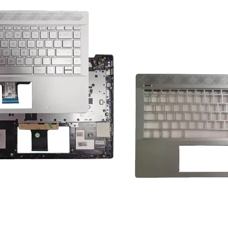 

New US Keyboard For Pavilion 14 14-CE TPN-Q207 G7A Laptop Palmrest Upper Top Case with Backlit Keyboard L19191-001