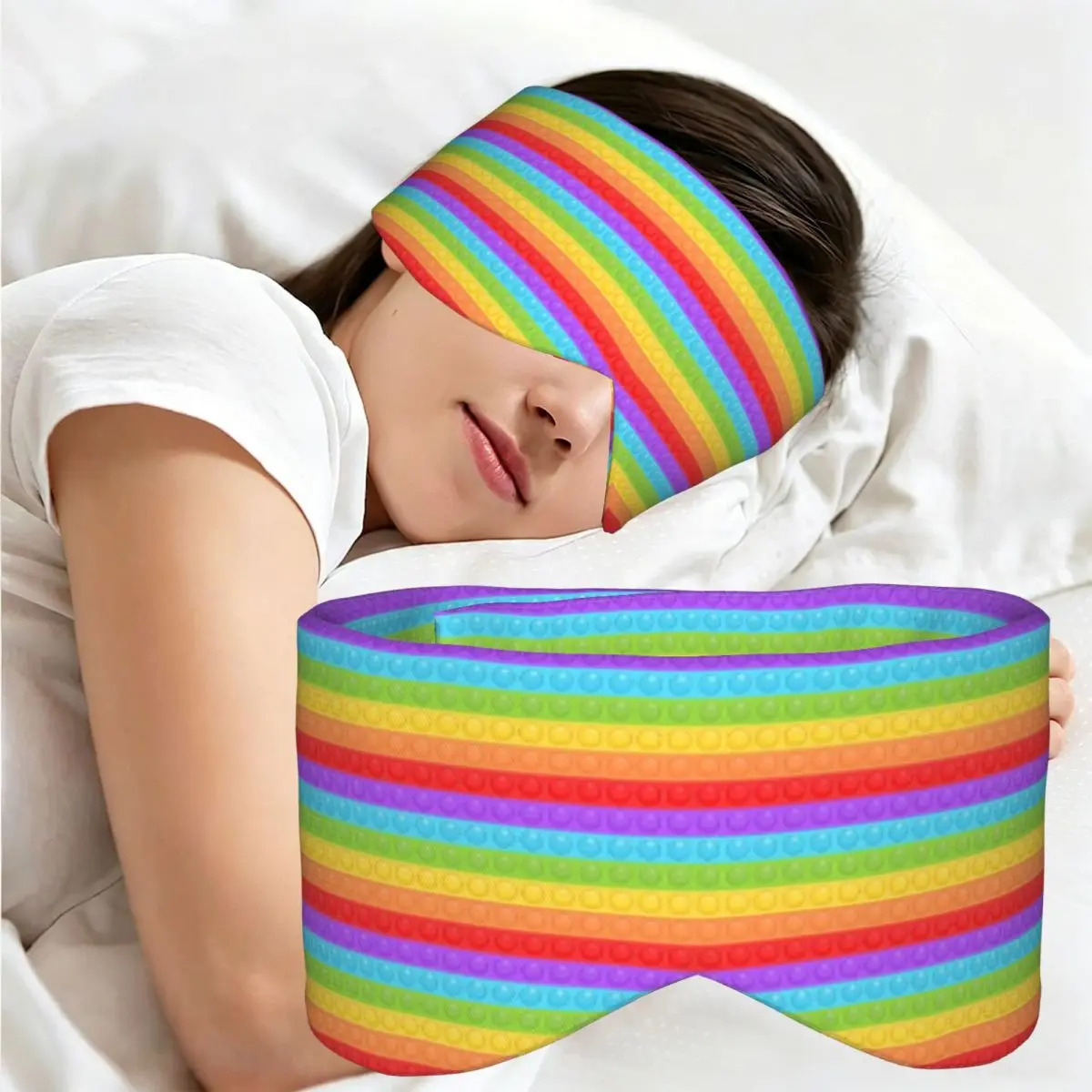 Premium Vector Pop It Seamless Pattern sleep eye mask Portable Eye Cover for Girls Boys Home Sleeping Party Eyeshade eyepatch