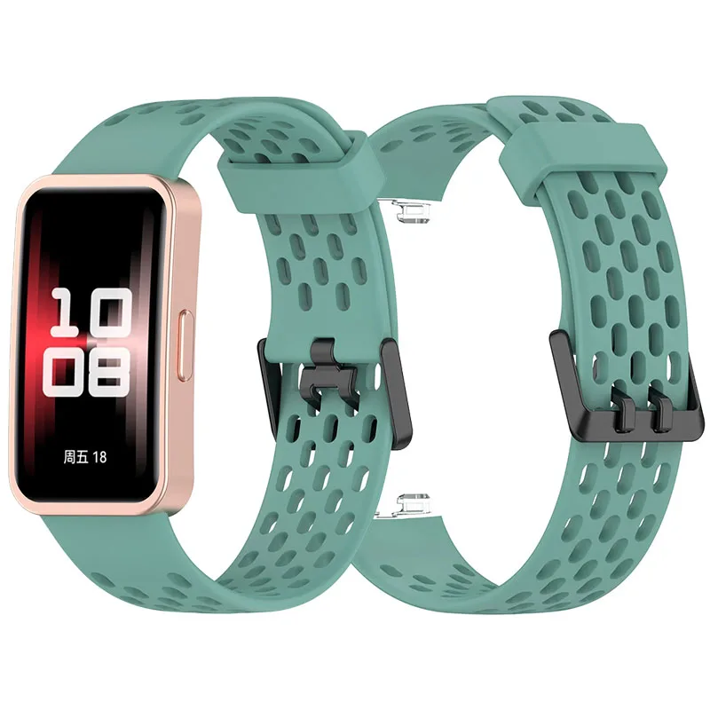 حزام سيليكون لهواوي باند 9 8 كوريا اكسسوارات SmartWatch استبدال الرياضة سوار هواوي باند 8 9 NFC معصمه