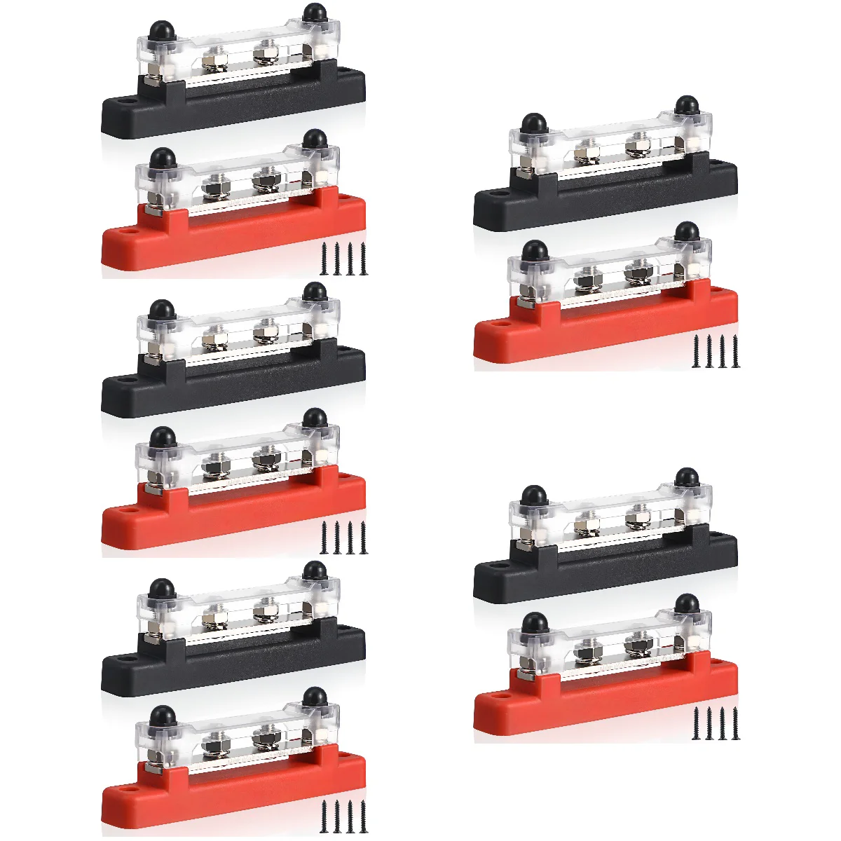 RV Yacht Busbar Marine Terminal Block With Cover 12v Distribution Power