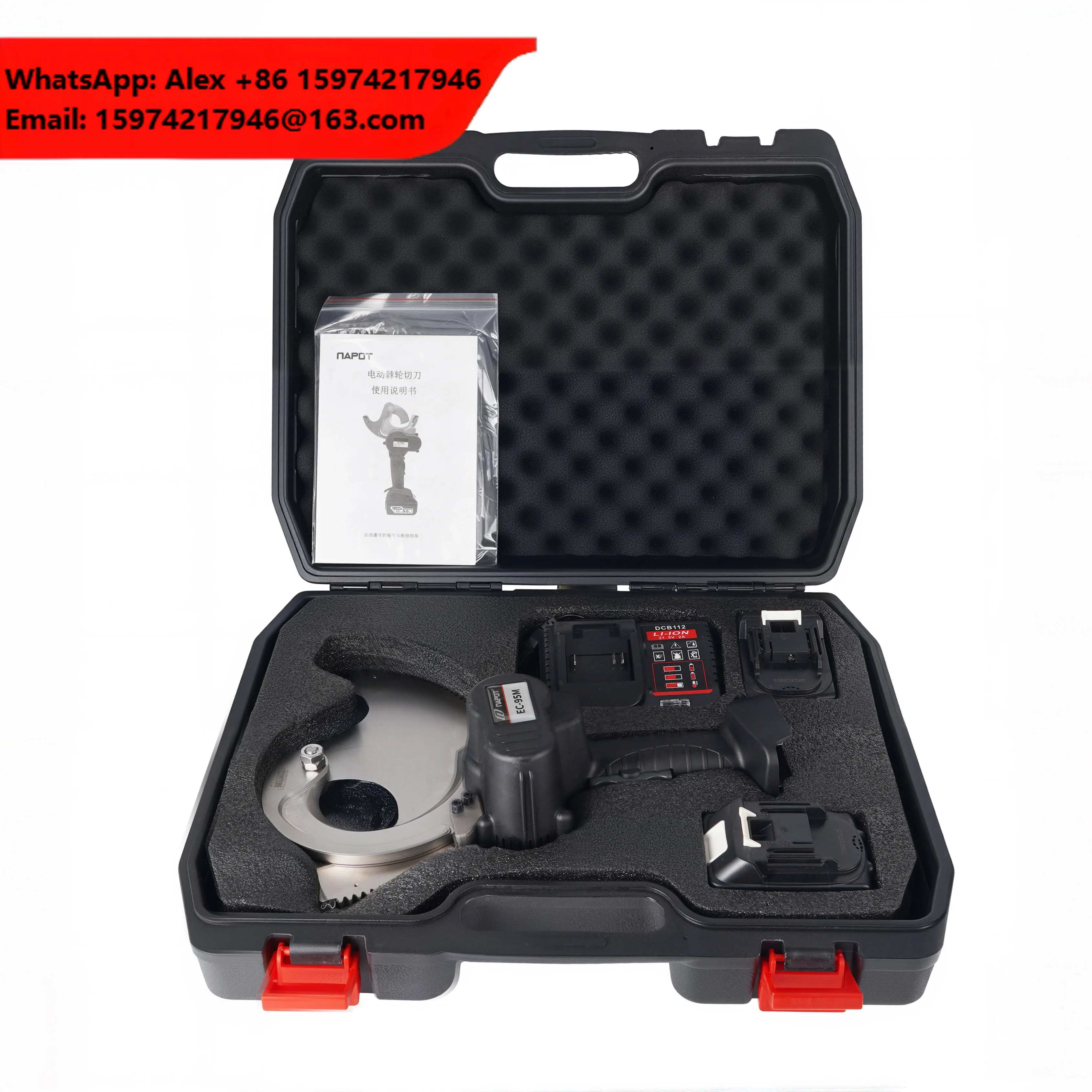 EC-95M Factory Direct Battery Powered Hydraulic Portable Cutting Tool DC 18v Hydraulic Cutting Tool