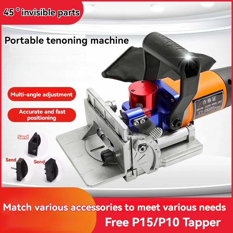 Handheld Angle Adjustable Home Improvement Slotting Machine Lamino Slotting Machine Woodworking Tenoning Machine