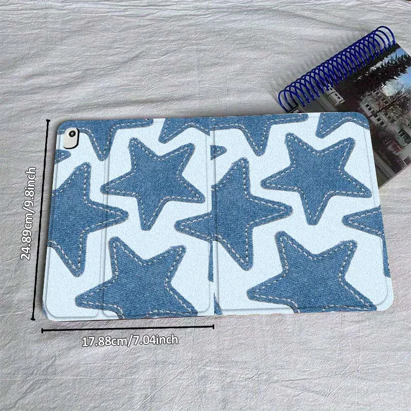 Star Creative Pattern For iPad mini Air 1 2 3 4 5 6 7 6th 7th 9 11 13 M3 M2 gen 7.9 8.3 10.9 بوصة 2025 حافظة كمبيوتر لوحي