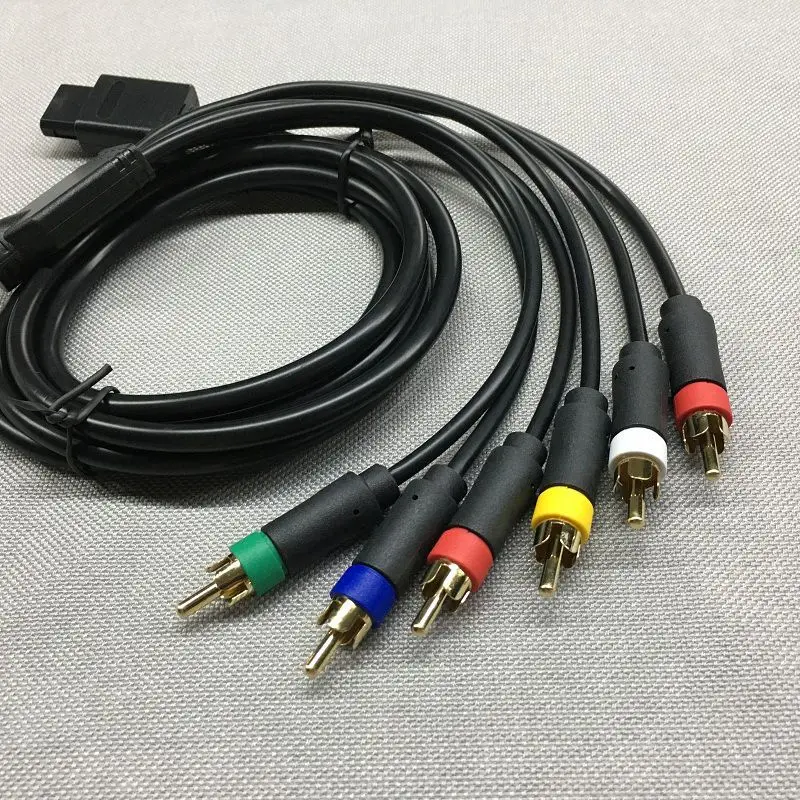 كابل Rgb/rgbs rca ل ngc/n64/sfc/شاشة ملونة ، ملحقات وحدة التحكم في الألعاب