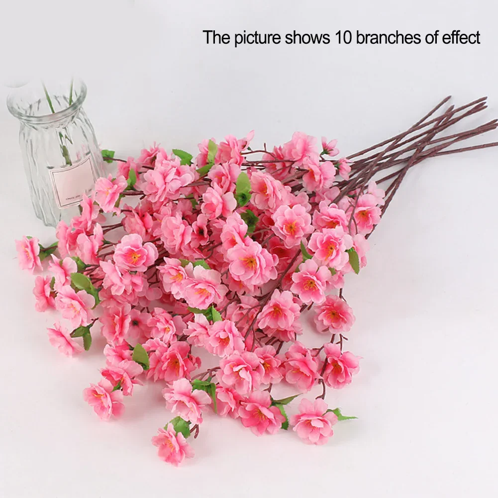 Fake Peach Blossom Trees Simulated Peach Blossom Branches for Wedding Venues Hotels Living Rooms Various Colors