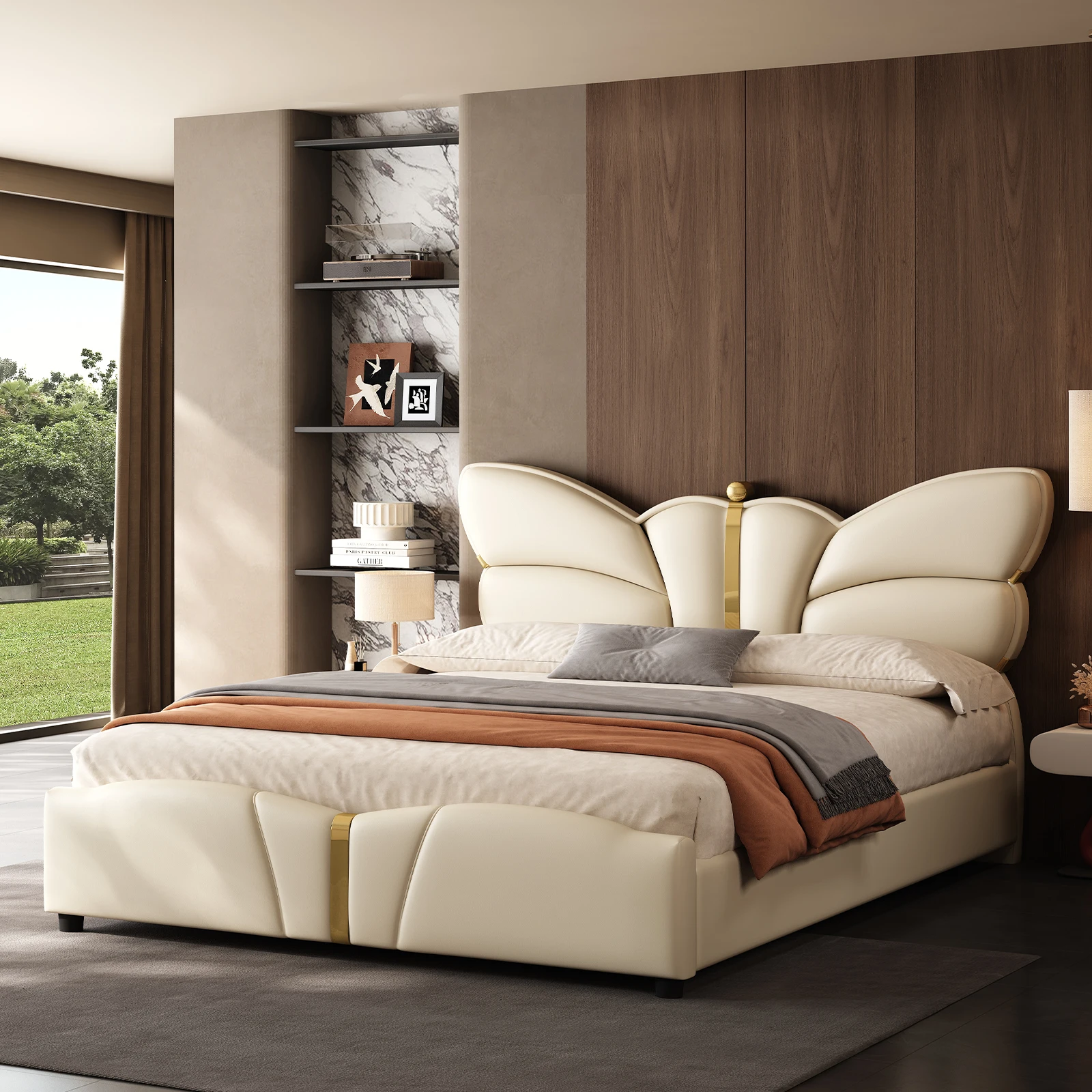 Queen Butterfly Platform Bed 2