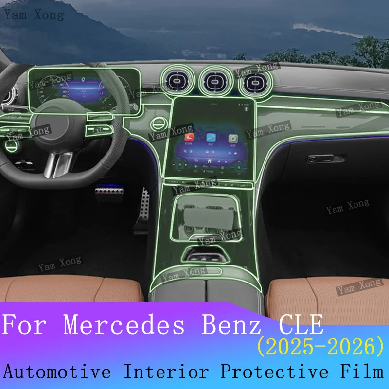 

For Mercedes-Benz CLE C236 cabriolet Car Full set interior film navigation Center Console Protection Film Anti-scratch Repair