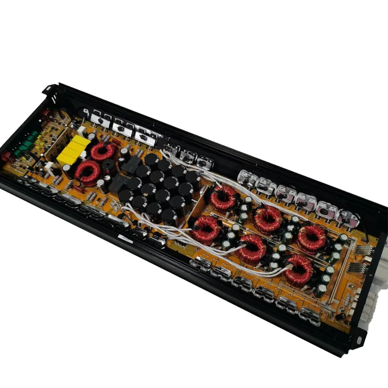 High-Power 4500W Mono Class D Digital Car Audio Amplifier 12V Aluminium Subwoofer Speaker with Crossovers