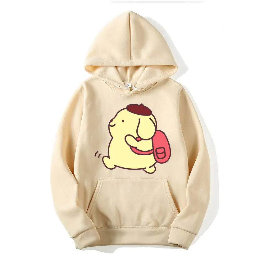 Pompom Purin Women Hoodie Cartoon Anime Men Oversized Sweatshirt 2024 New Fashion Spring Autumn Couple Pullover Tops