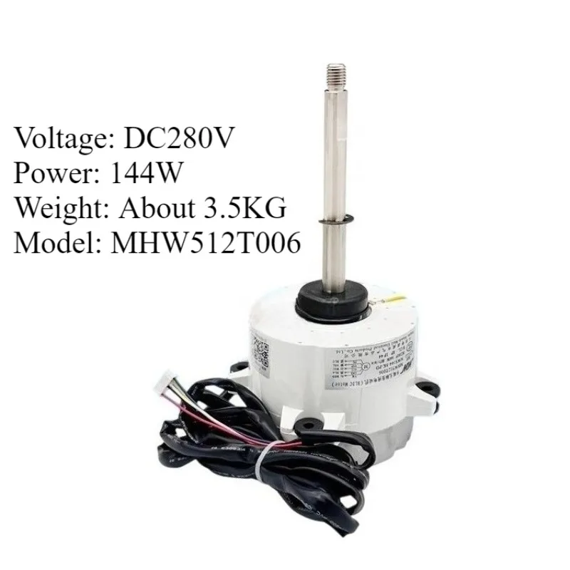 DC 280/310V 144W Reversible AC Outdoor Fan Motor Pure Copper Coil (3.5KG) for Split/Window AC Units Universal Replacement
