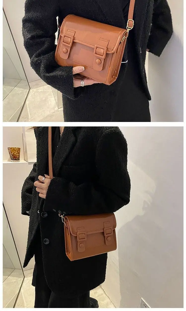 1pc Cambridge bag feeling retro women\'s autumn and winter new style versatile single shoulder crossbody