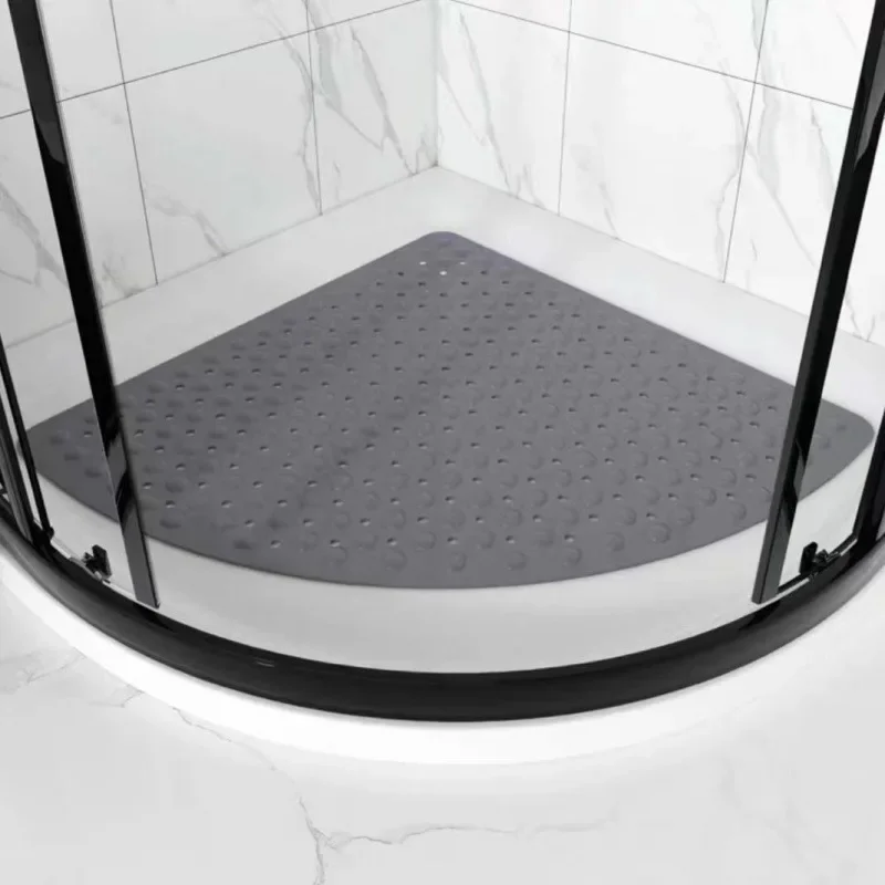 Washable Corner Shower Carpet Non-Slip Bathroom Corner Mats 3 Size Shower Shower Mat  Bathroom Rug Bathroom Mat Set