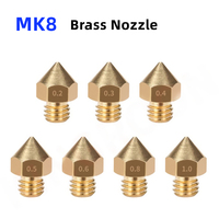 2/5/10pc MK8 Brass Nozzle 0.2-1.0MM Extruder 3D Printer Head Nozzle For 1.75MM CR10 Ender-3V2 MK8 Anet A8 3D Printer Accessories