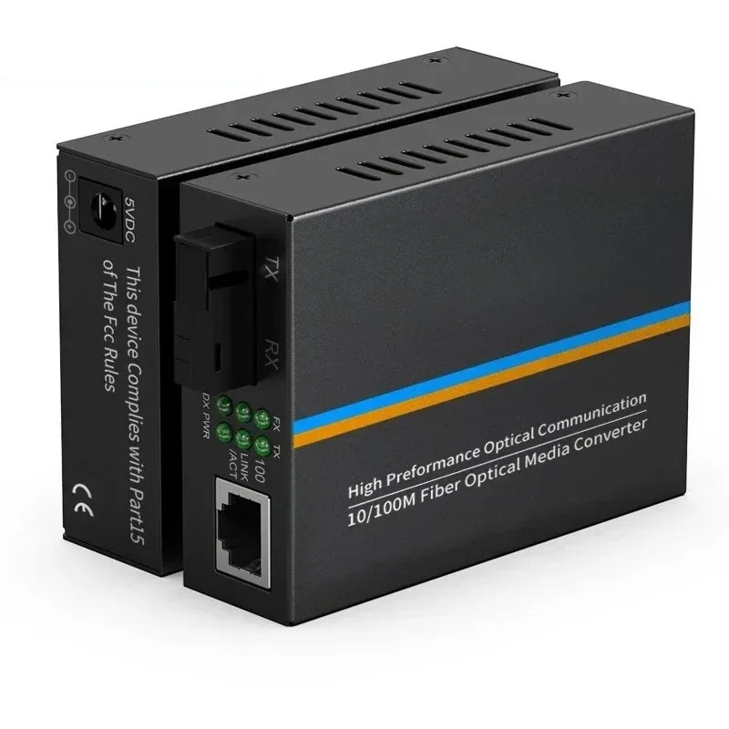 

One pair of BYX-SFQ-16A/B reinforced optical transceiver with 100 Mbps single mode single fiber photoelectric converter