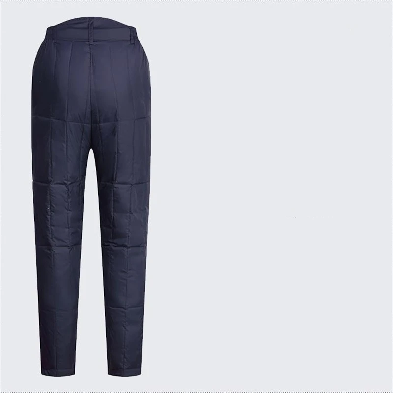 Calça grossa masculina, Windproof Capris, calça quente, elástico na cintura, venda quente, inverno, outono, venda quente, 89% para baixo