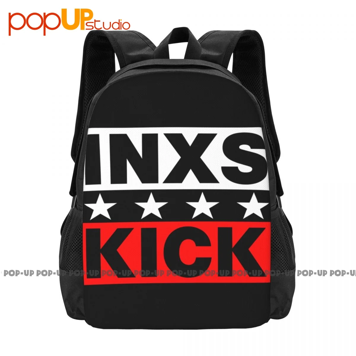 Inxs أستراليا روك باند الموسيقى جولة على ظهره سعة كبيرة Bookbag حقيبة أحذية حقيبة تسوق مدرسة الرياضة حقيبة