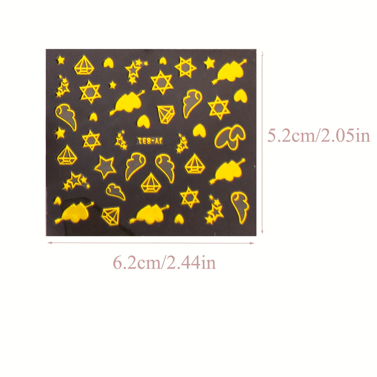30pcs Golden Nail Sticker Set,Includes Nail Art Decals with Star,Moon,Heart,Snowflake,Dot,Diamond, and Geometric Pattern Designs
