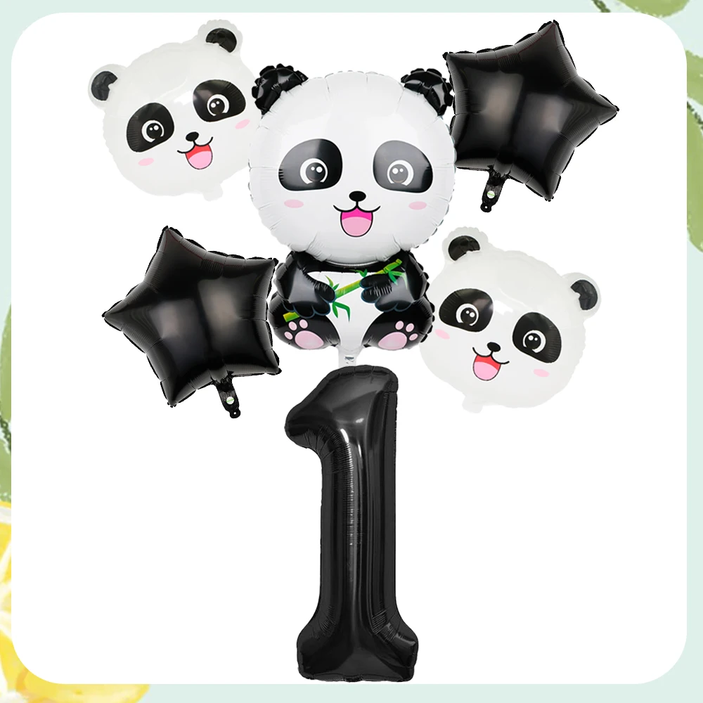 Panda Number Balloon Set for Birthdays Showers Baptisms Anniversaries Weddings - Assorted Colors Party Supplies view 4