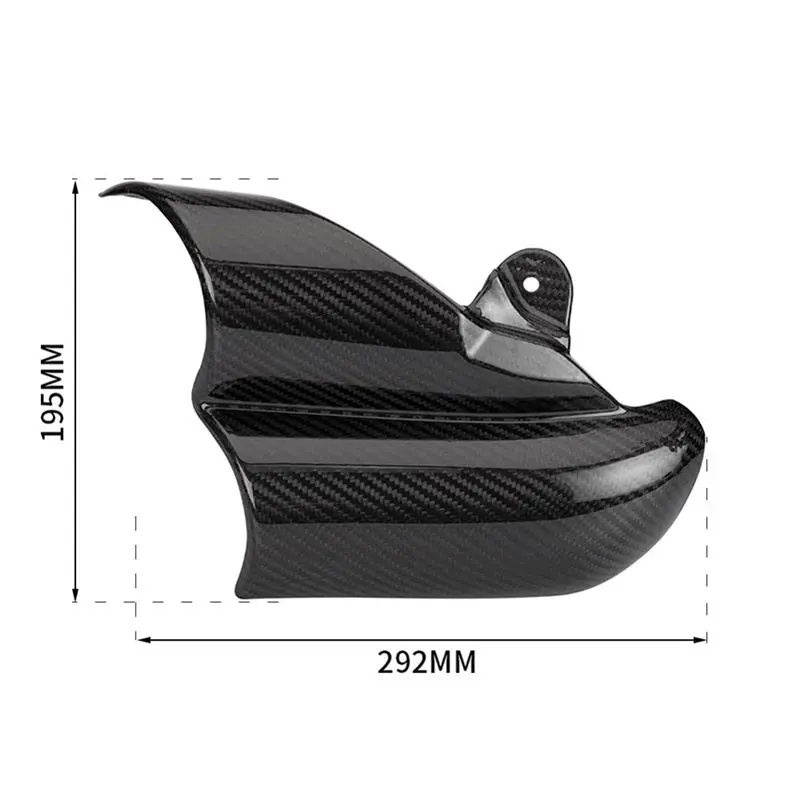 Motorcycle Exhaust Tail Section Cover For Triumph Rocket 3R Carbon Fiber Exhaust Pipe Tail Guard Plate