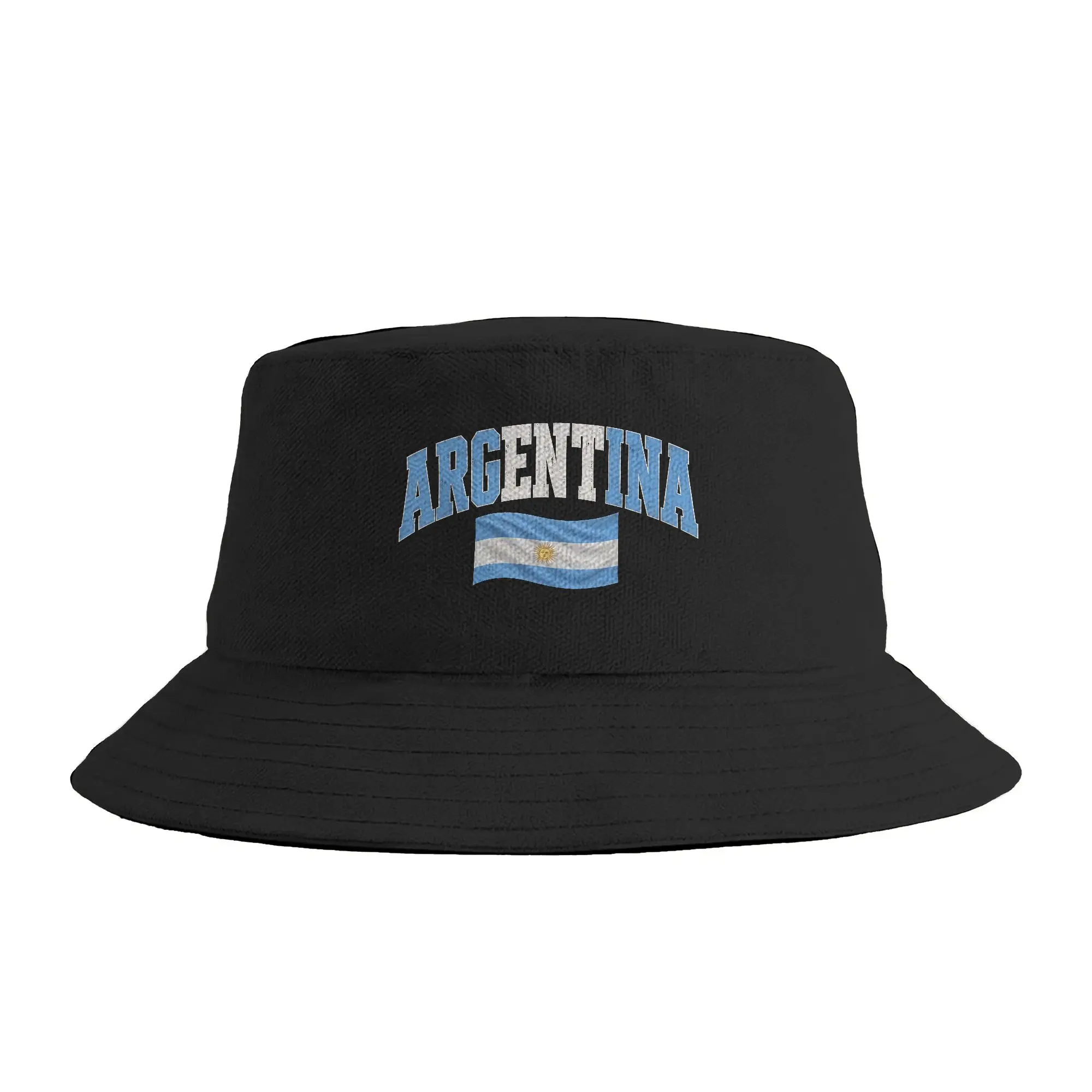 Vintage Retro Argentina Flag Argentinian Pride 1 Bucket Hat Spring  Funny Fisherman Hats For Men Women Breathable Fishing Caps