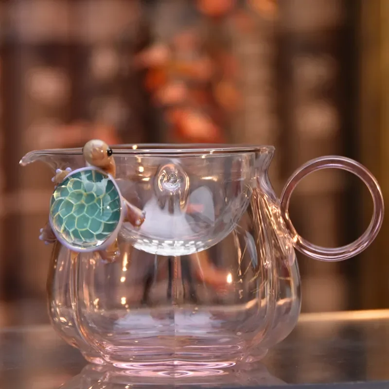 for Handmade Longevity Xiaoyao Justice Cup Kung Fu Tea Ware Heat-resistant Glass Household Male Cup