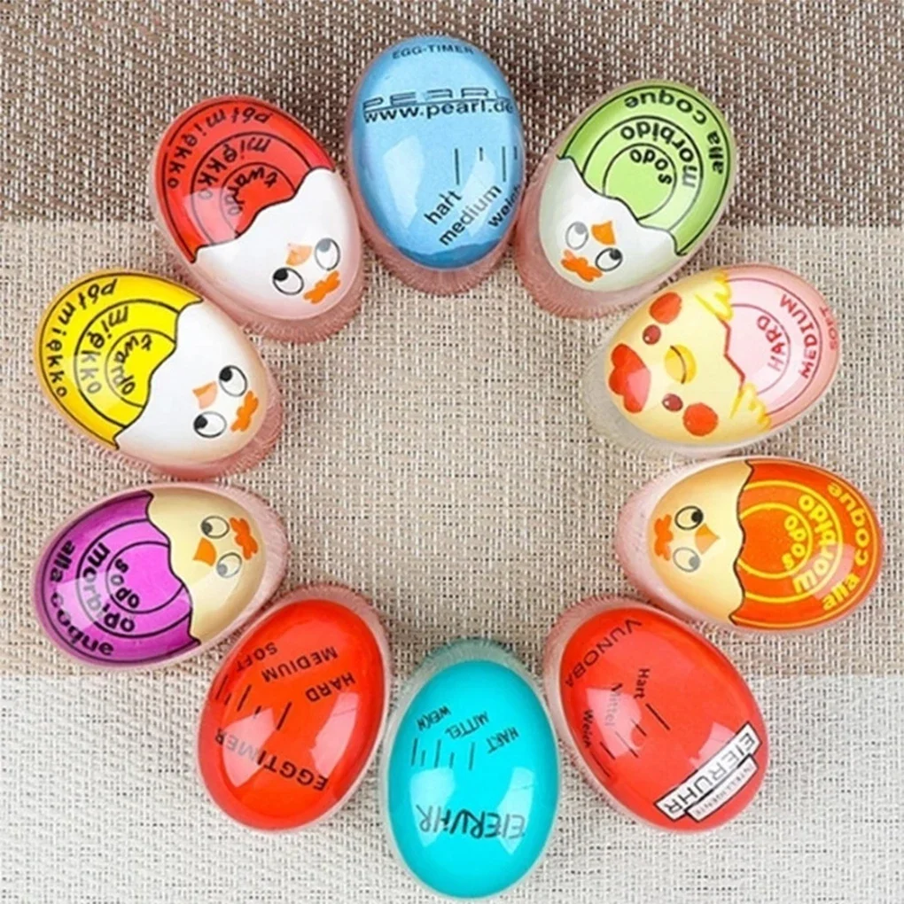 1 Color Changing Egg Timer Resin Material Perfect Boiled Eggs By Temperature Kitchen Helper Egg Timer Red Timer Tools