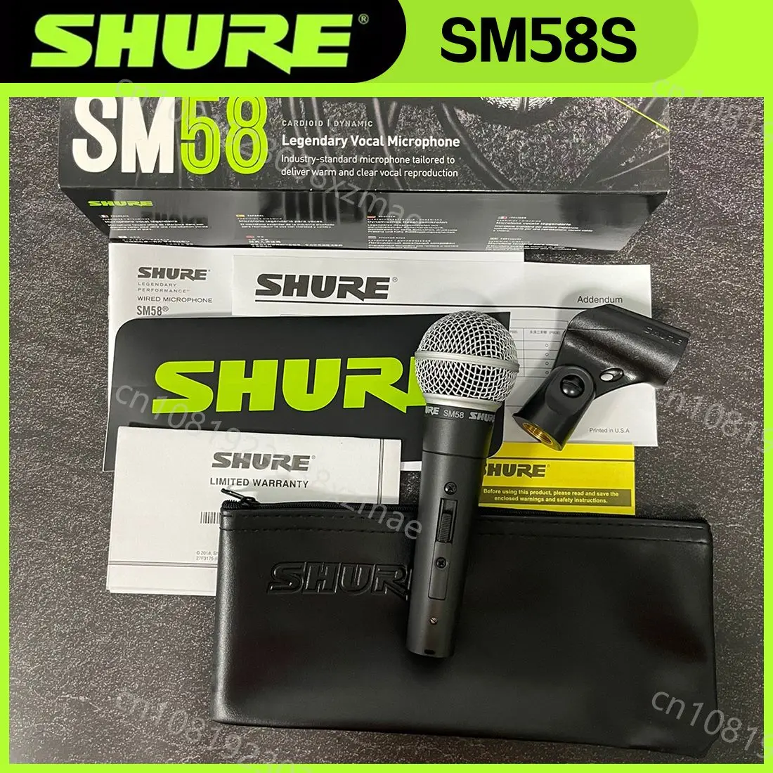 SHURE SM58 Legendary Vocal Dynamic Wired Microphone High Quality Professional DJ Cardioid Mic Karaoke KTV Stage Show Church