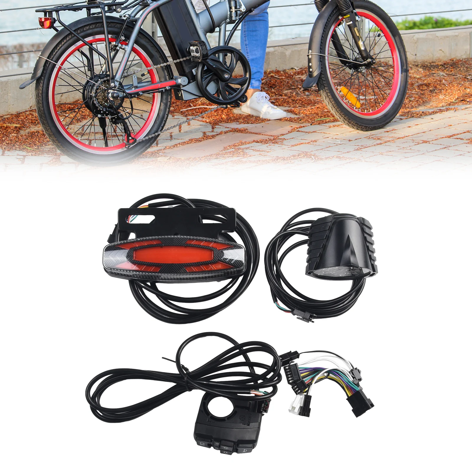 

Headlight Lamp 1 PC 12W High Power 150cm Length 36V/48V ABS Plastic Bike Turn Signal Outdoor Parts High Quality