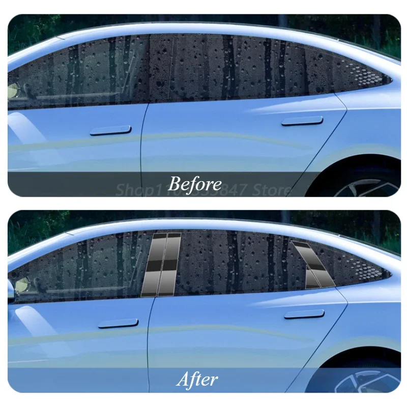 For BYD SEAL ATTO4 EV Car Middle Column Film B Pillar Wear-resistant  Scratch-proof TPU Transparent Car Window Protective Film