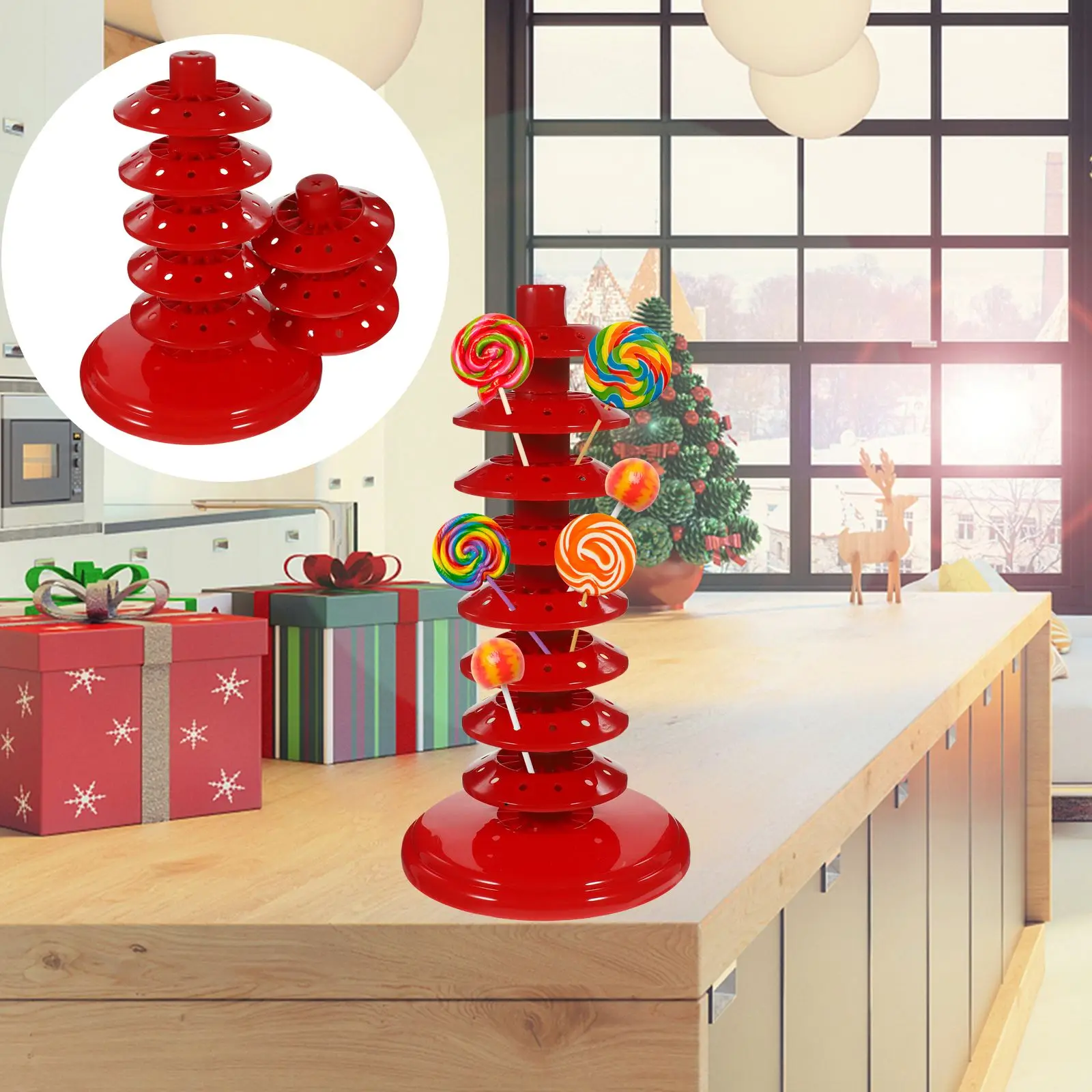 Multi-Tier Lollipop Pop Tiered Lollipop Holder Adjustable Pop Display Rack Lollipop Display Bracket Adjustable Candy Rack