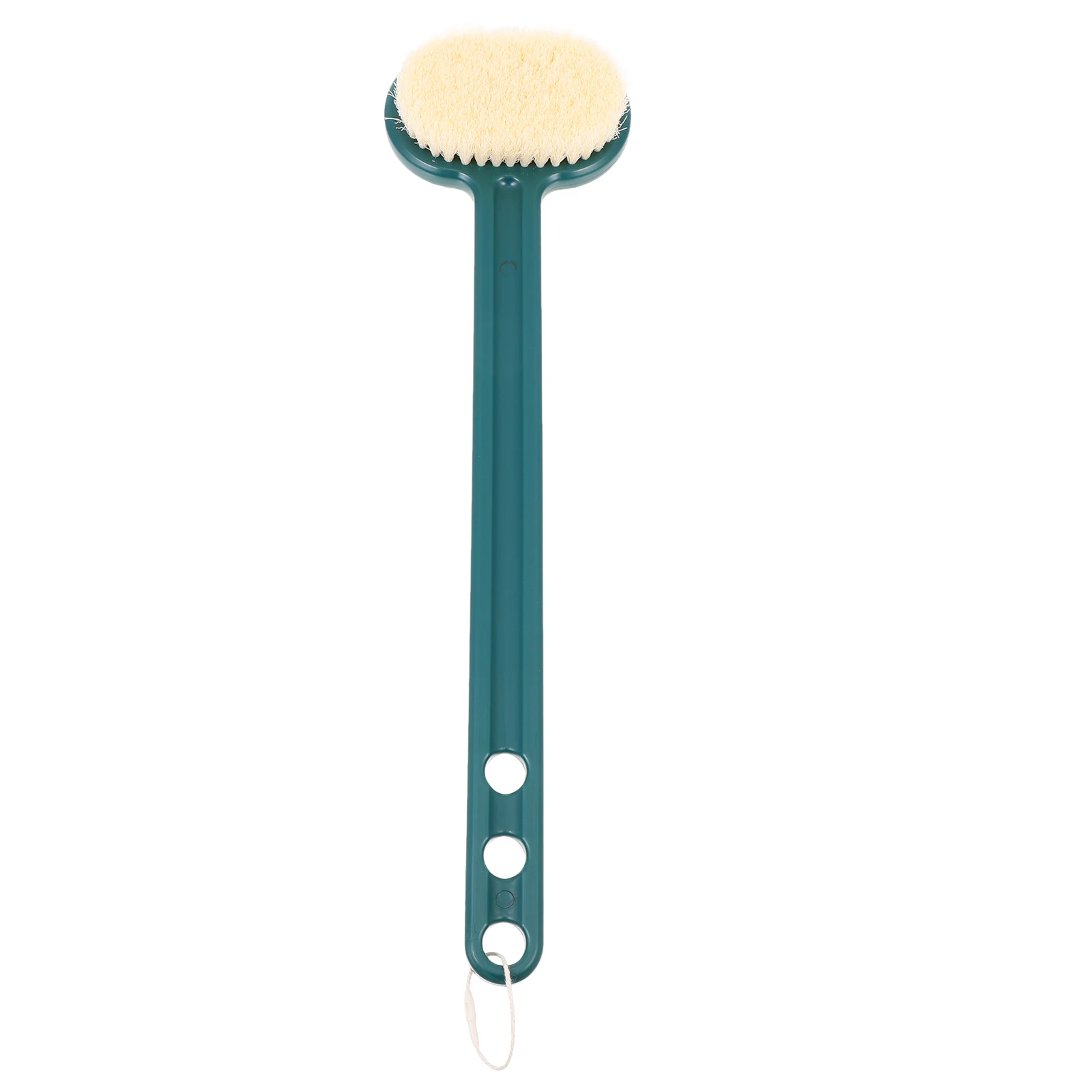 

Bath Brush Long H Soft Bristles Body Scrubber Back Cleaner Green Exfoliating Skin Massage Tool Shower Use Household Bath