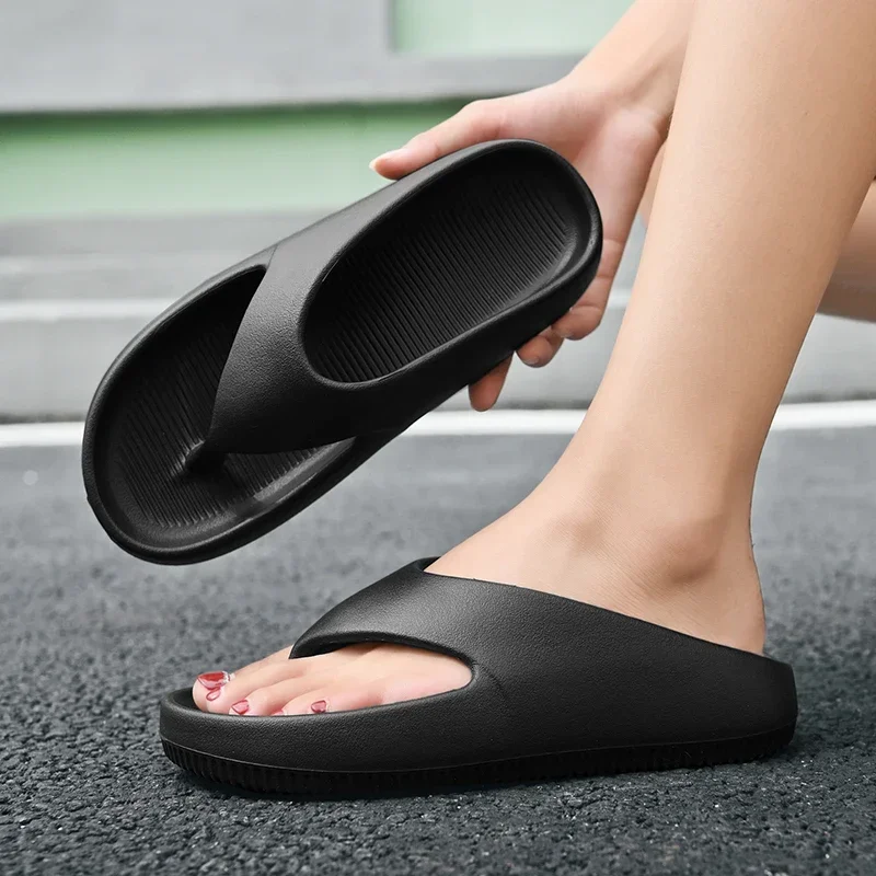 Heren Platform Slippers Zomer Zachte Zool EVA Slippers voor Vrouwen Outdoor Casual Strand Schoenen Thuis Antislip Badkamer Paar schoenen