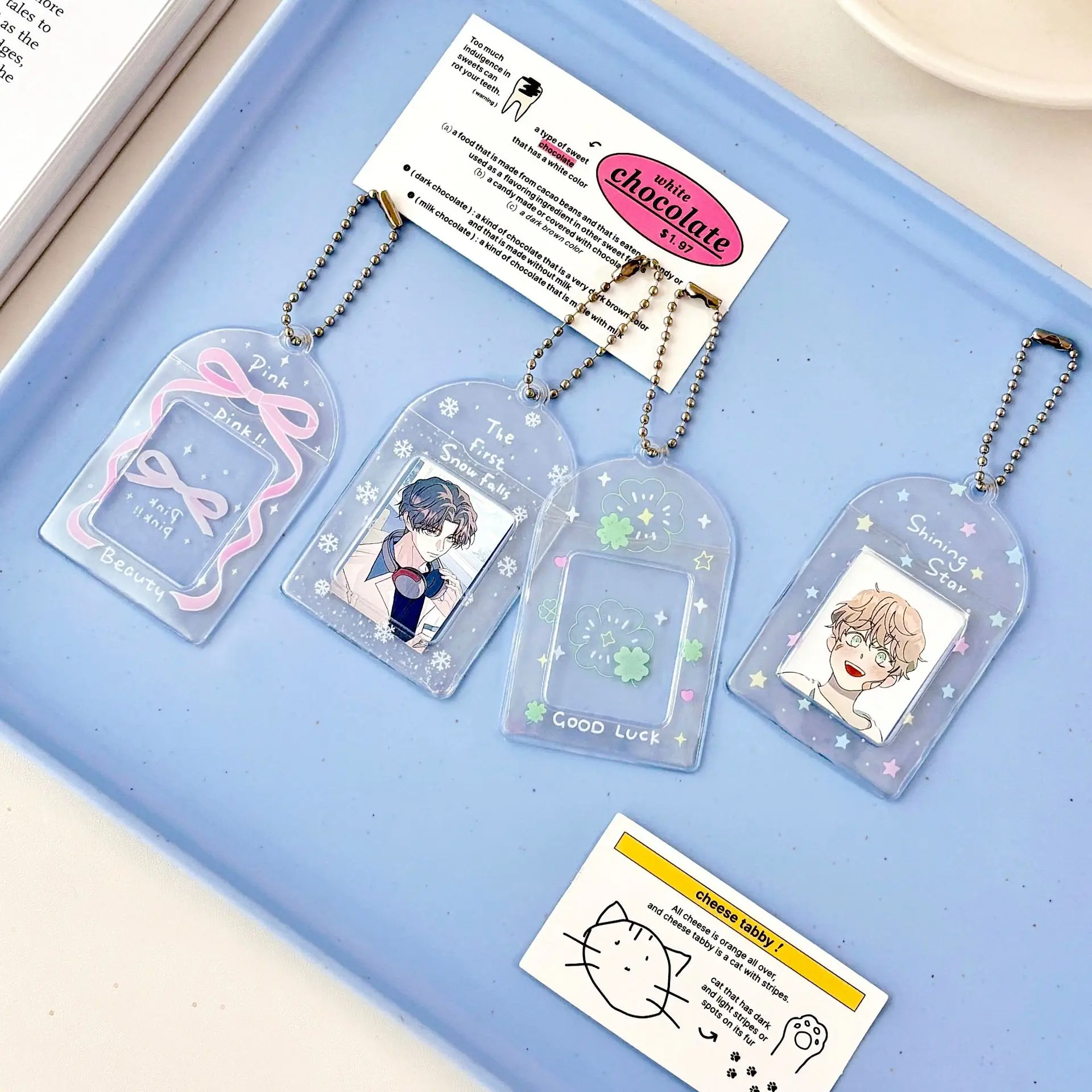 Bow star card sleeve certificate according to the storage card sleeve star display bag pendant