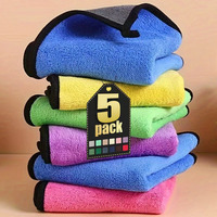 1/5pcs Microfiber Cleaning Towel Car Cleaning Cloths Professional Detailing Car Drying Microfiber Towel Wash Towels Accessories