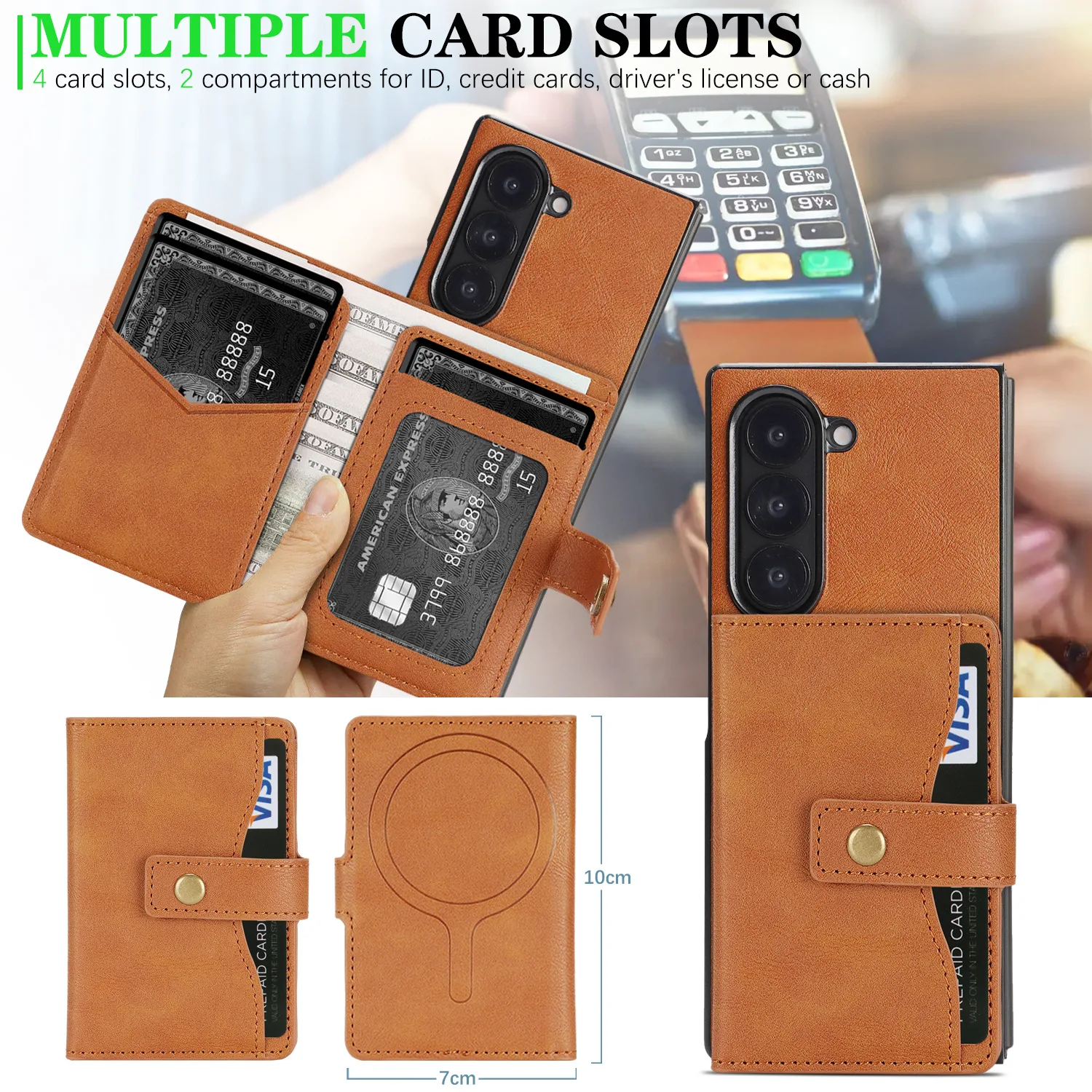 Applicable to Samsung Z Fold7  - Money Clip Magnetic ulasan dan harga