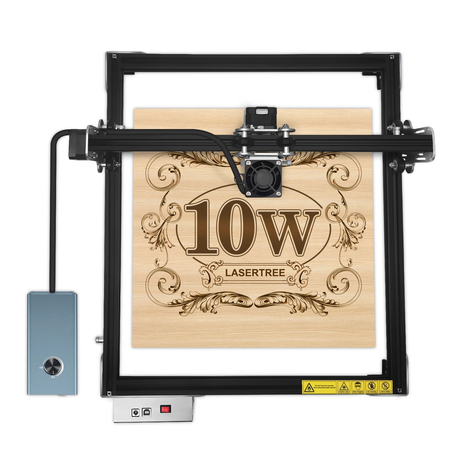 

Портативный, простой в использовании мини-лазерный гравер/резак для дерева/стекла/фанеры/МДФ с поддержкой AI, с воздушным охлаждением, новинка