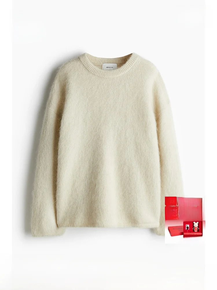 

Женский трикотажный топ H&M: модный оверсайз, повседневный, с длинным рукавом, стандартной длины, для весеннего гардероба