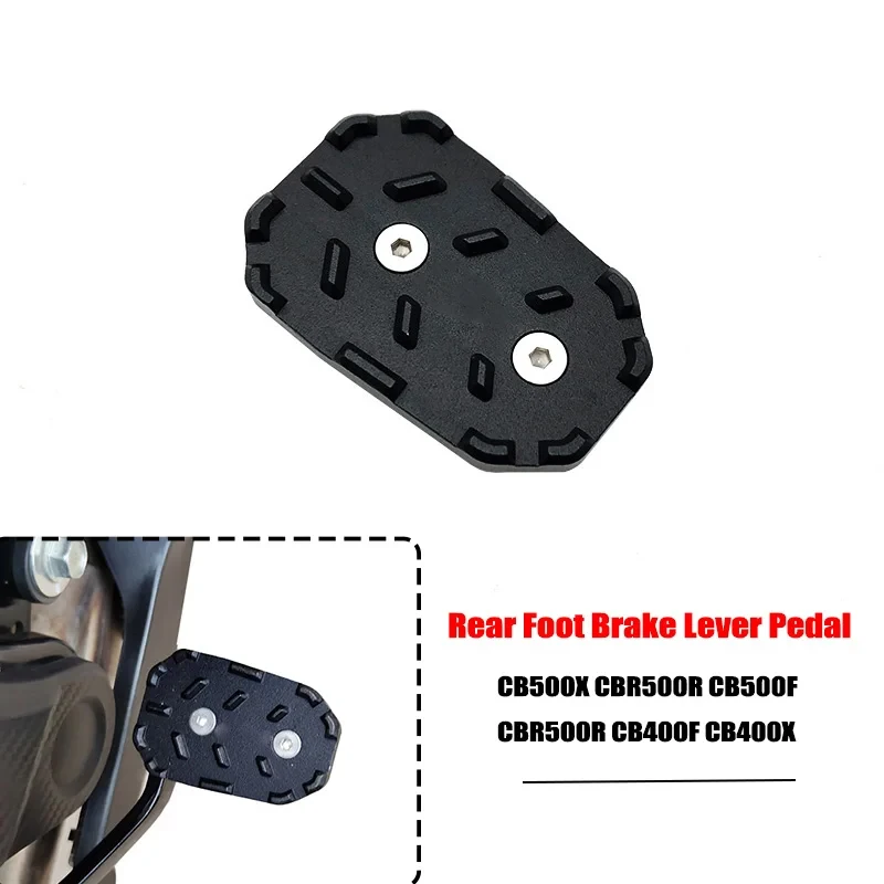 CB500X Rear Foot Brake Lever Pedal Enlarge Extension Peg Pad Extender Fit For Honda CBR500R CB500F CBR500R CB400F CB400X 2019-22