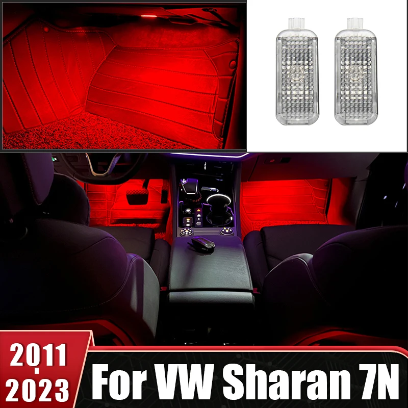 

For VW Sharan 7N 2011-2015 2016 2017 2018 2019 2020 2021 2022 2023 LED Car Footwell Light Atmosphere Lamps Interior Accessories