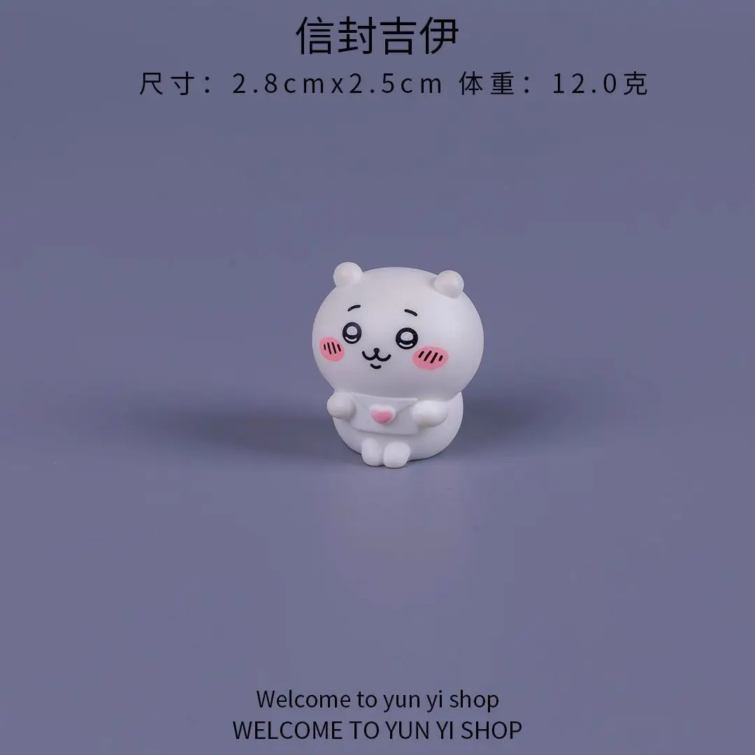Chiikawa micro landscape mini figurine cute cartoon blind box decoration for car dashboard or desktop view 6