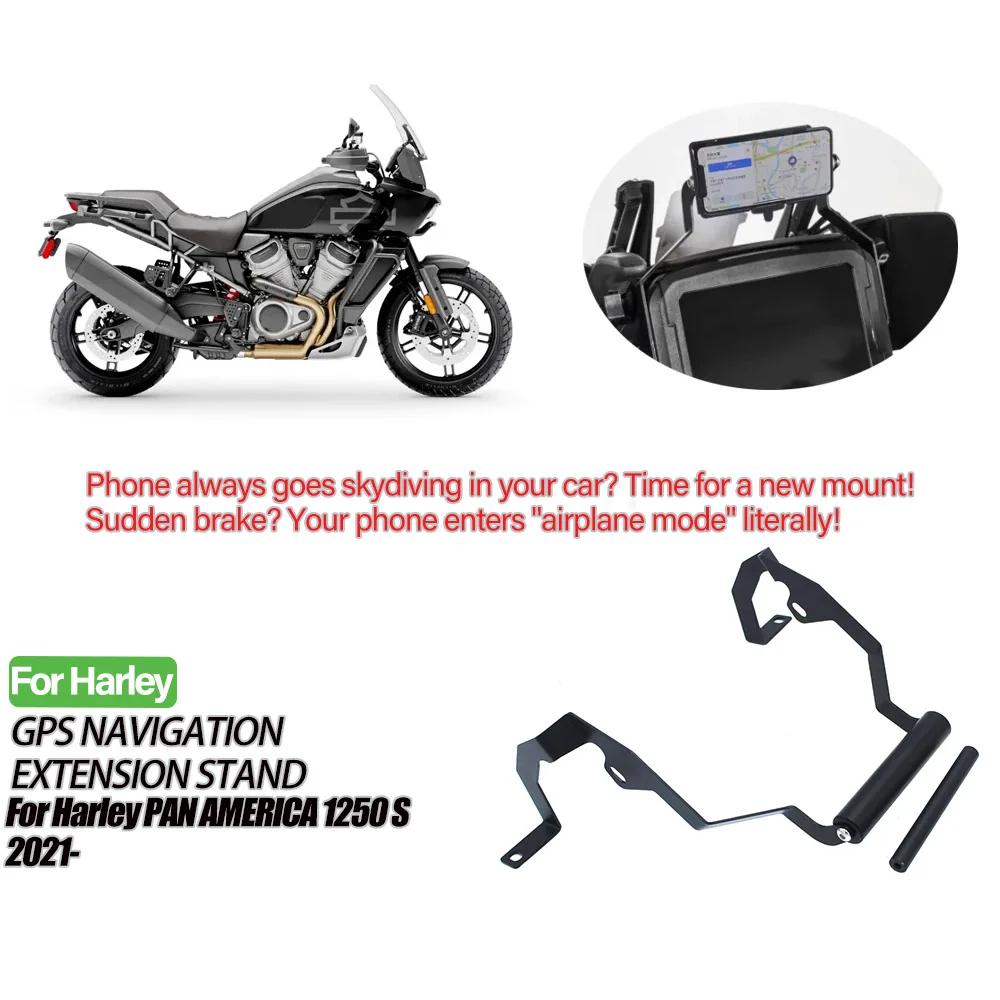 

Motorcycle Windshield Stand Holder Phone Mobile Phone GPS Navigation Plate Bracket For HARLEY PAN AMERICA 1250 PANAMERICA 1250