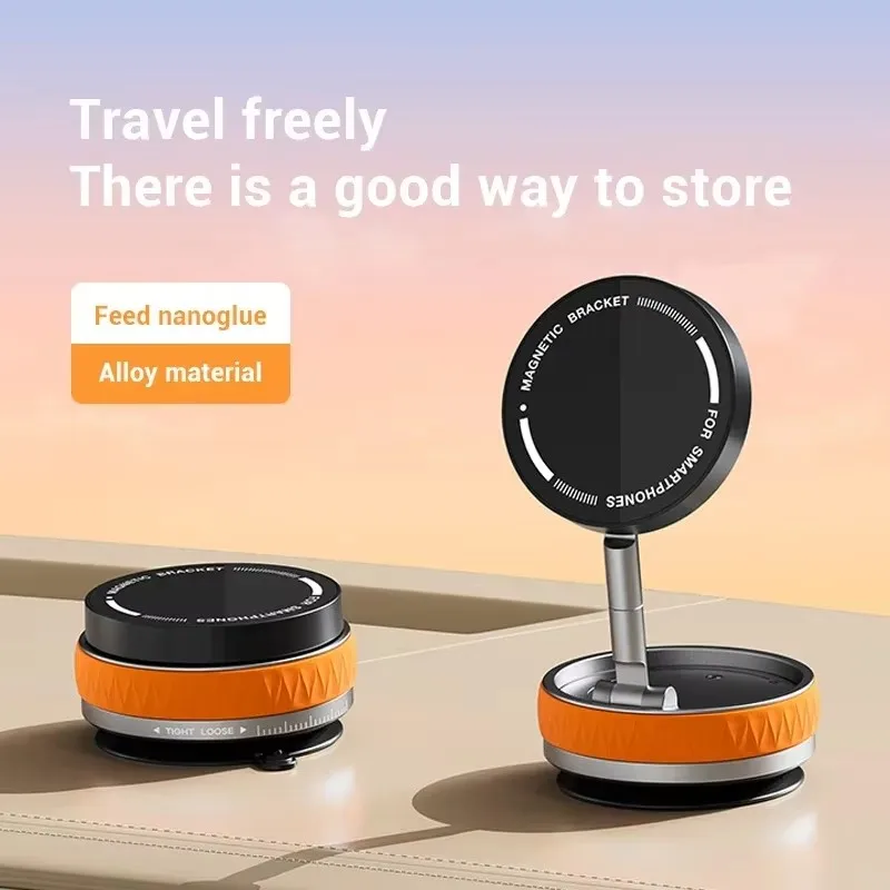 

360° Magnetic Vacuum Suction Cup Holder For IPhone Xiaomi Huawei Universal Mobile Phone Holder Folding Stand for Multi-Scenario