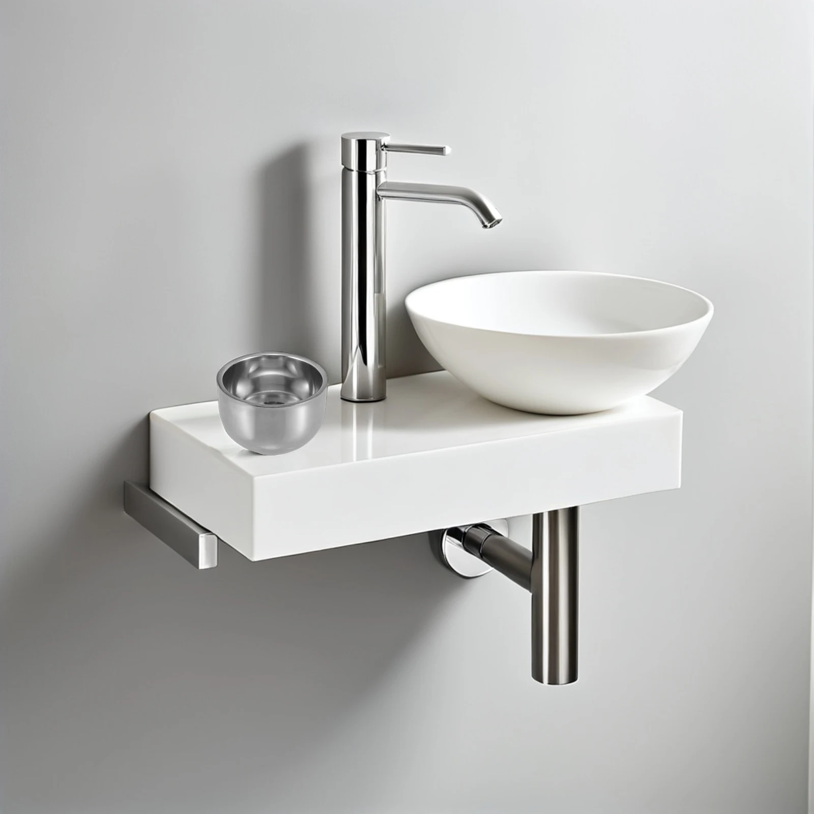 

Soap Bowl Stainless Steel Double Layer Travel Size Shaving Mug For Men Facial Foam Brush Storage Shaving Accessories