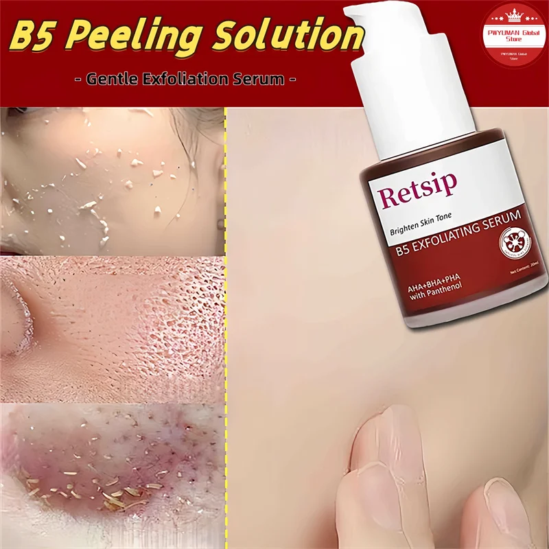 

B5 Peeling Solution Gentle Exfoliation Serum Face Deep Cleaning Pores Blackheads Moisturizing Oil Control Rejuvenating Glow Skin