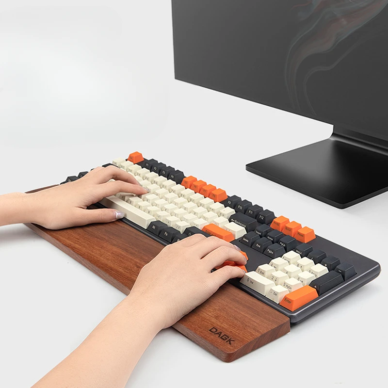 

Pear Blossom Wood Customized Hand Rest Pure Solid Wood Handmade Customized Mechanical Keyboard Hand Rest Suitable for 61/68/71