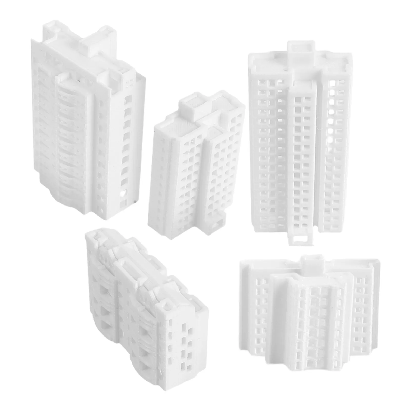 5Pcs Miniature Building 1 500 Scale Unpainted Modern City Houses for DIY Architecture Decorations Sand Table Diorama Micro view 5