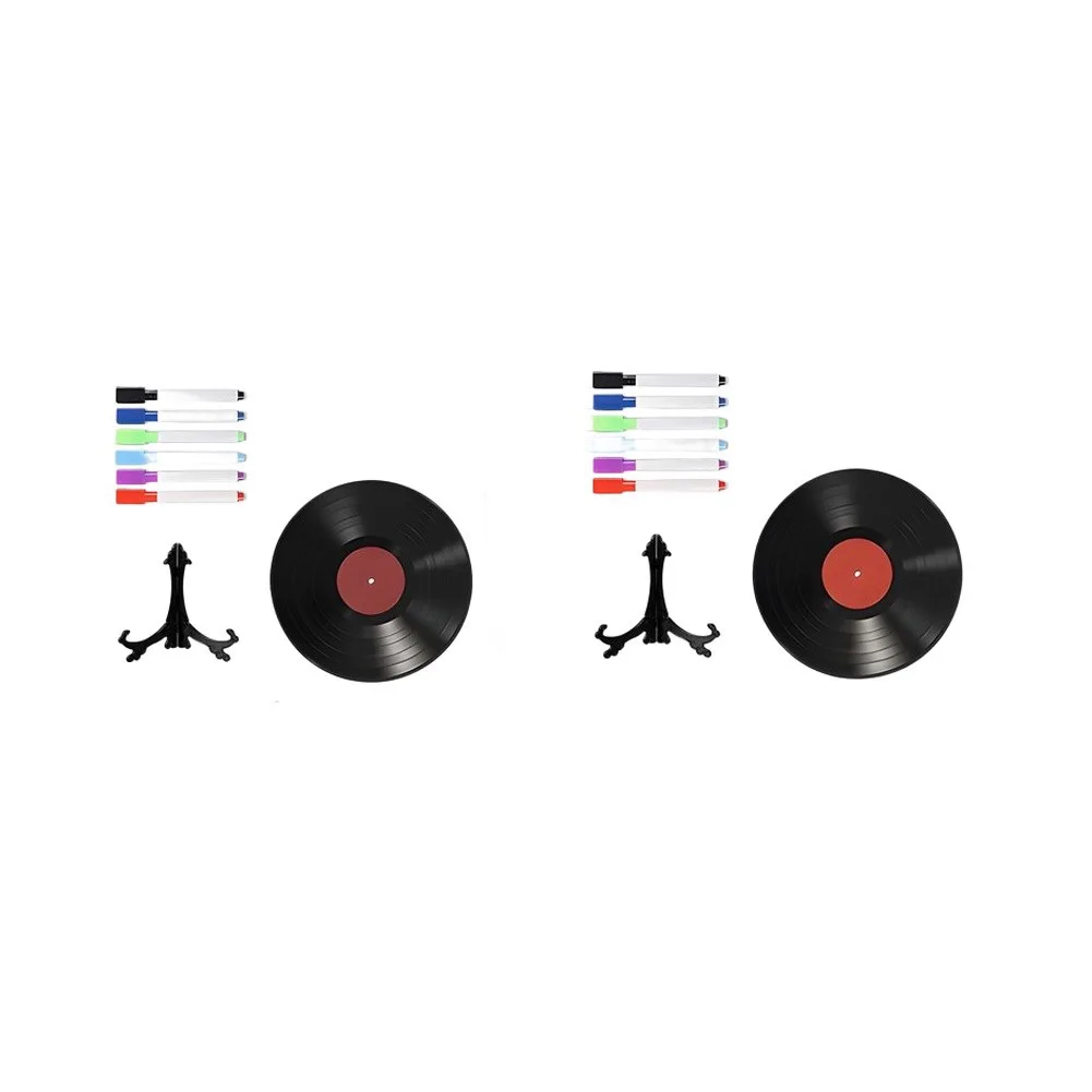 Vinyl Record Styled For Acrylic Ornament with No Pre-Printed Graphics Allowing Full User For Customization Freedom